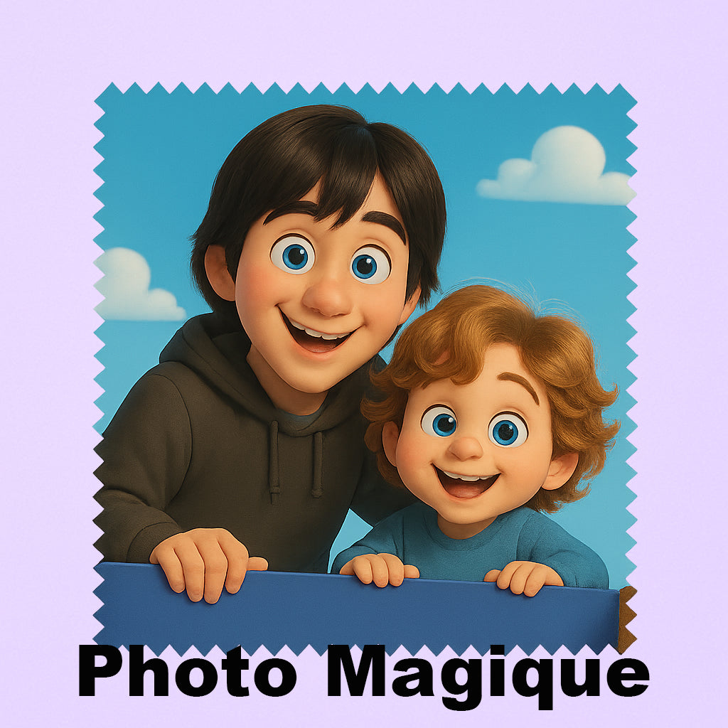 Chiffon pour lunettes personnalisé photo magique, en microfibre douce, transformant votre image en création unique et originale.