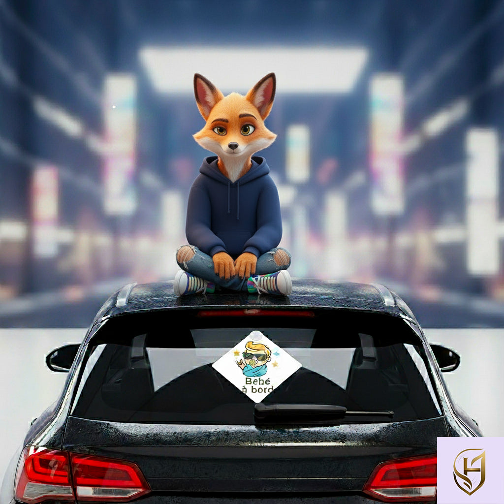 Panneau ventouse personnalisé, idéal pour afficher un message ou un prénom sur une vitre.