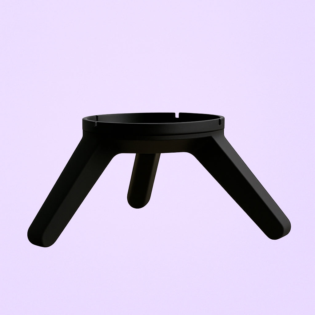 Pied Elania noir, support élégant et robuste, idéal pour lampes ou décorations personnalisées.