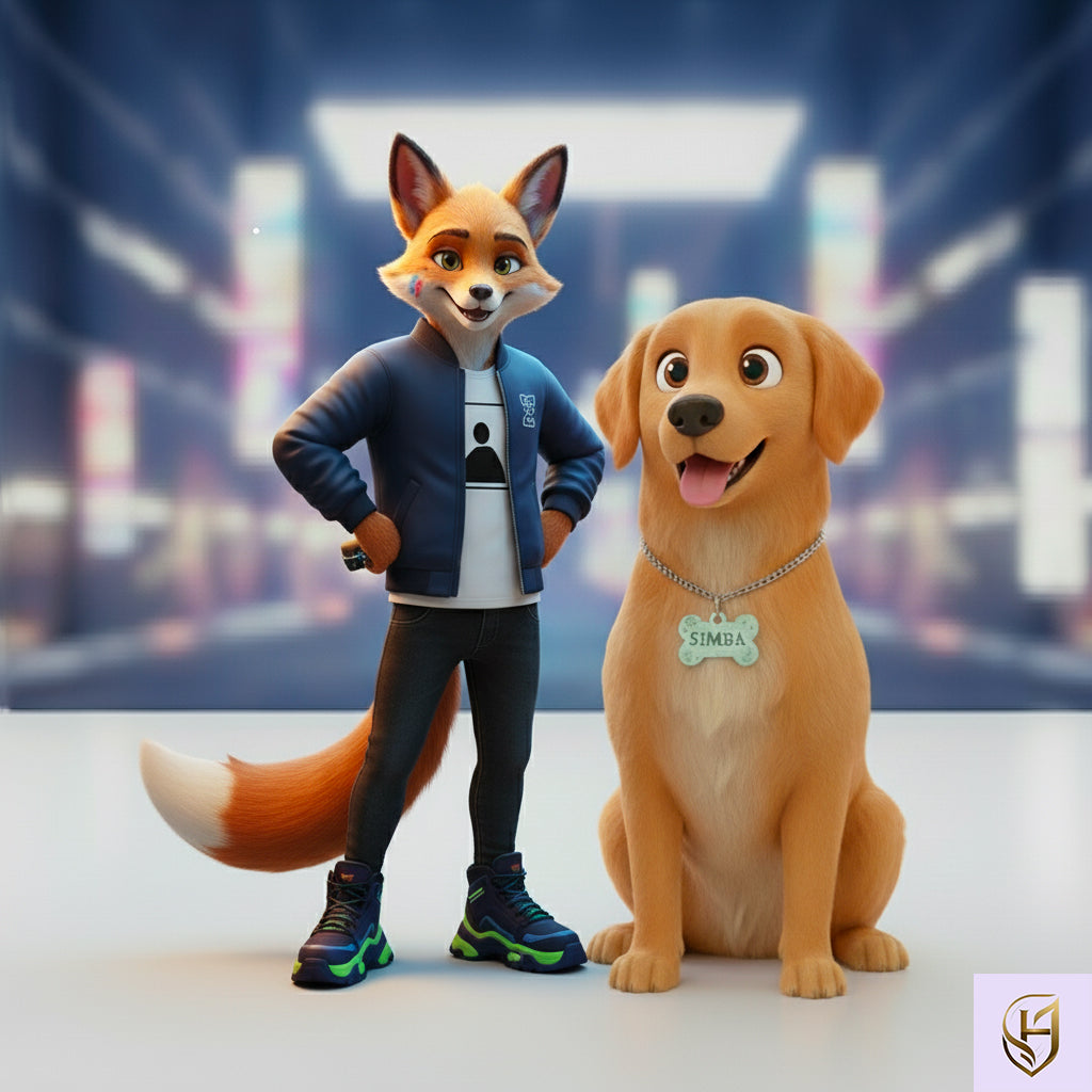 Plaque en forme d’os personnalisée avec prénom et numéro, accessoire indispensable pour chien.