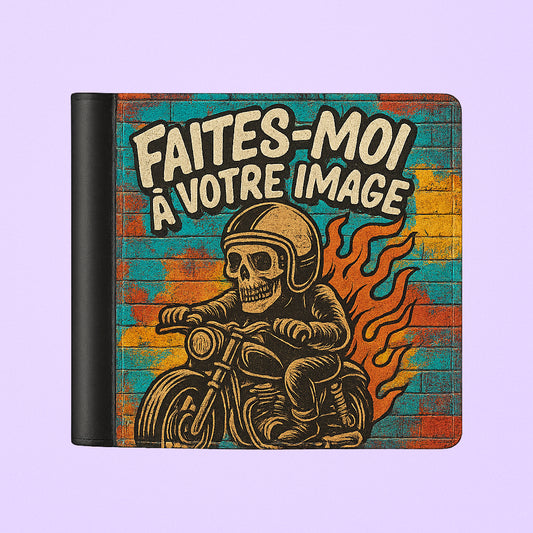 Porte-feuille sublimé avec photo personnalisée, accessoire unique et pratique.