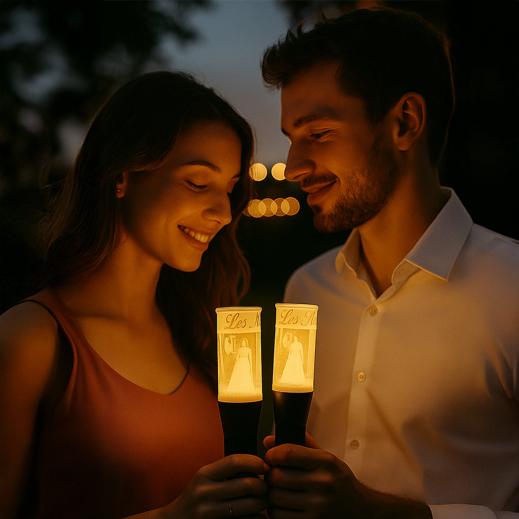 Flamme Hinels – Lampe 3D lumineuse personnalisée à piles