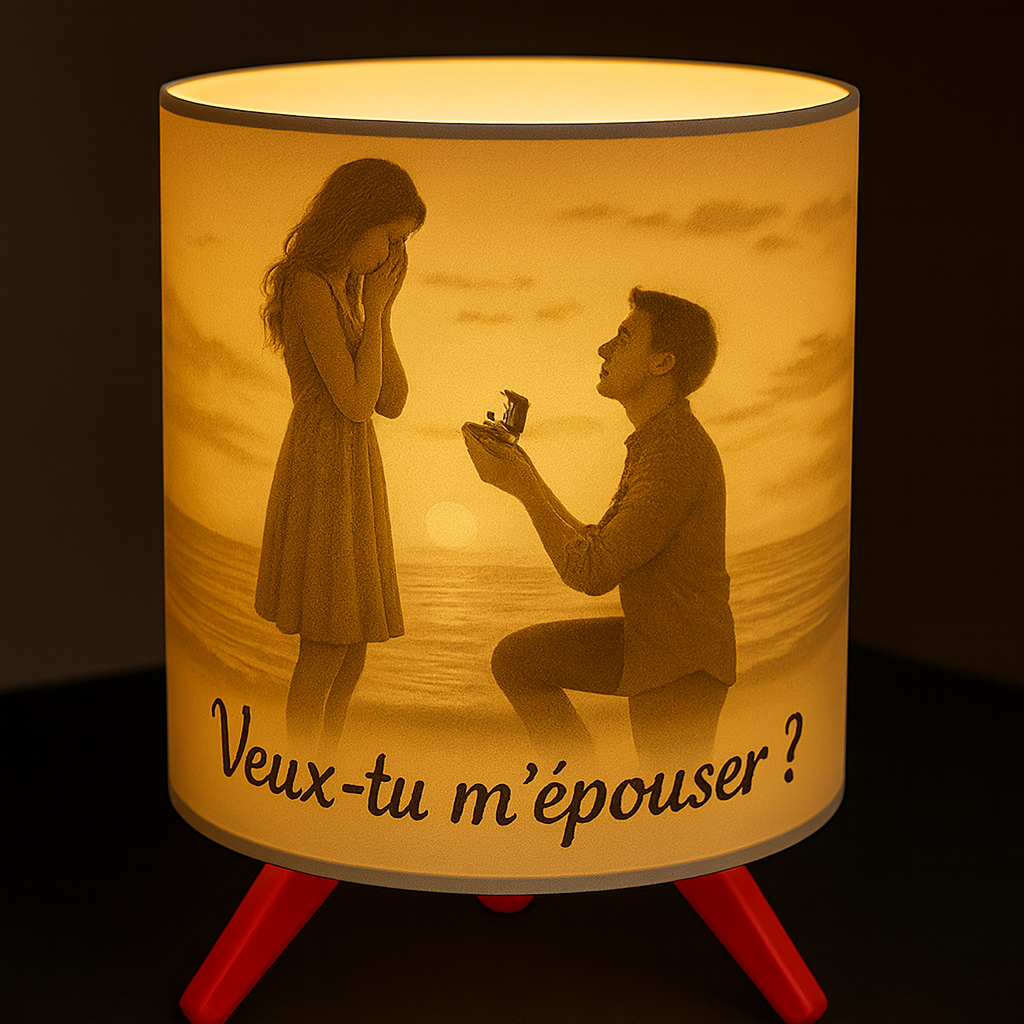 Kit lampe complète personnalisable avec abat-jour interchangeable, fabrication française.