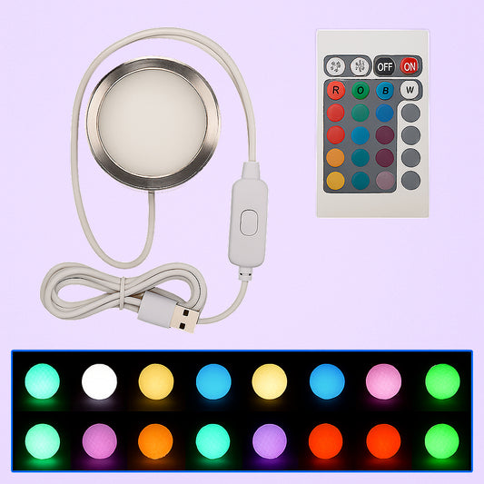 Lampe LED multicolore, accessoire lumineux décoratif et moderne.
