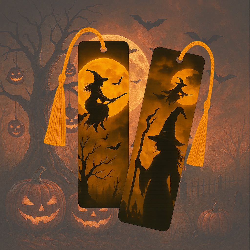 Marque-page Halloween personnalisé, parfait comme petit cadeau original pour lecteur ou fan de l’ambiance effrayante