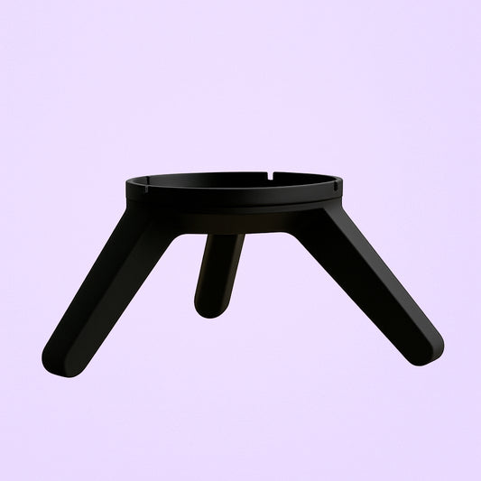 Pied Elania noir, support élégant et robuste, idéal pour lampes ou décorations personnalisées.