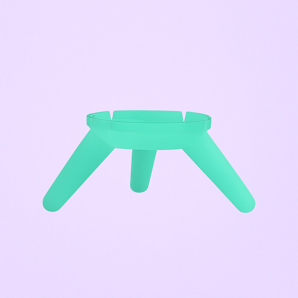 Pied Elania phosphorescent, support lumineux et original, idéal pour lampes ou créations personnalisées.