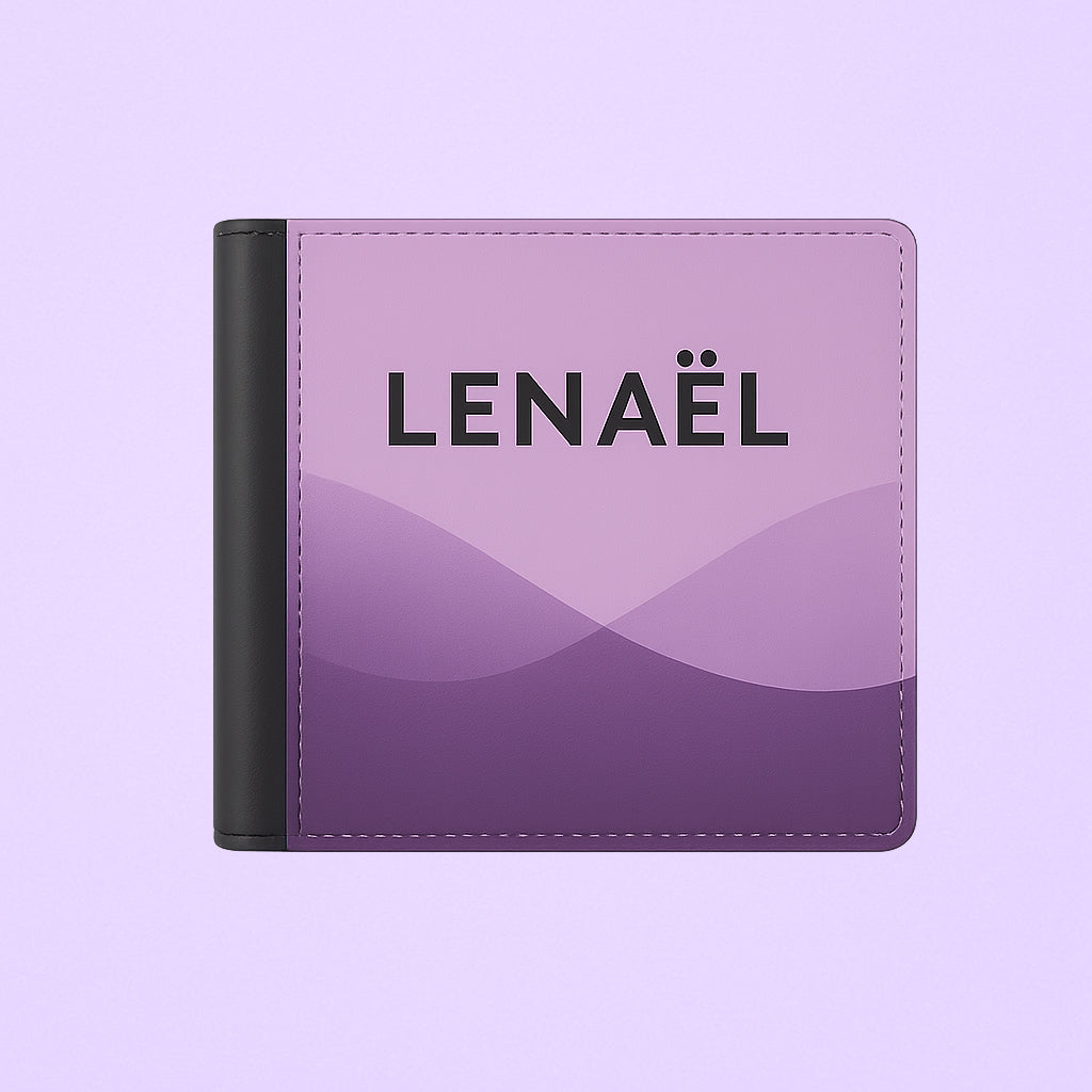 Porte-feuille personnalisé avec prénom en sublimation, cadeau original et utile