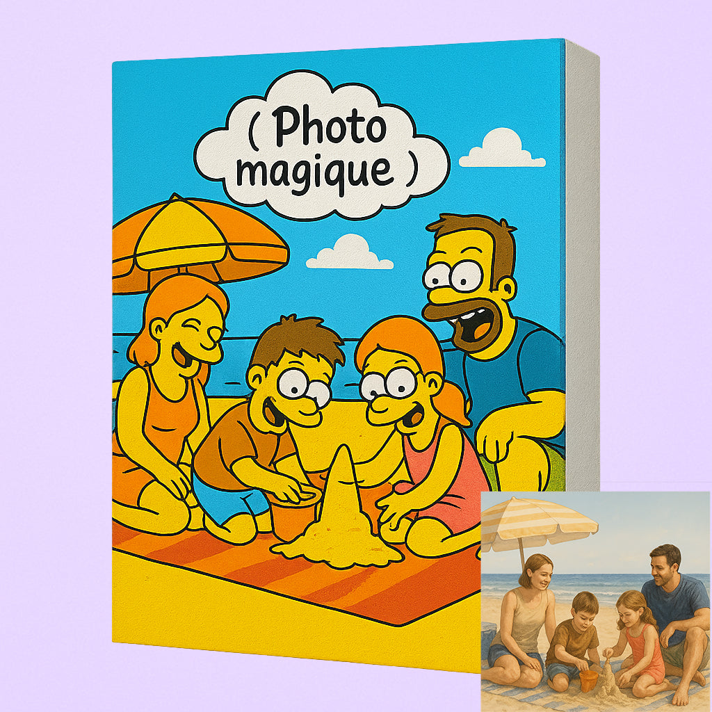 Tableau UVDTF personnalisable avec photo magique, impression de haute qualité pour une décoration unique et originale.