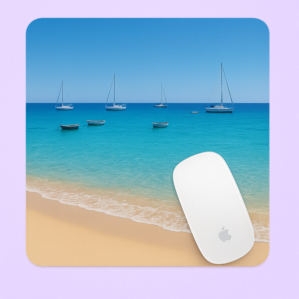 Tapis de souris avec design personnalisé en sublimation, tendance et pratique.